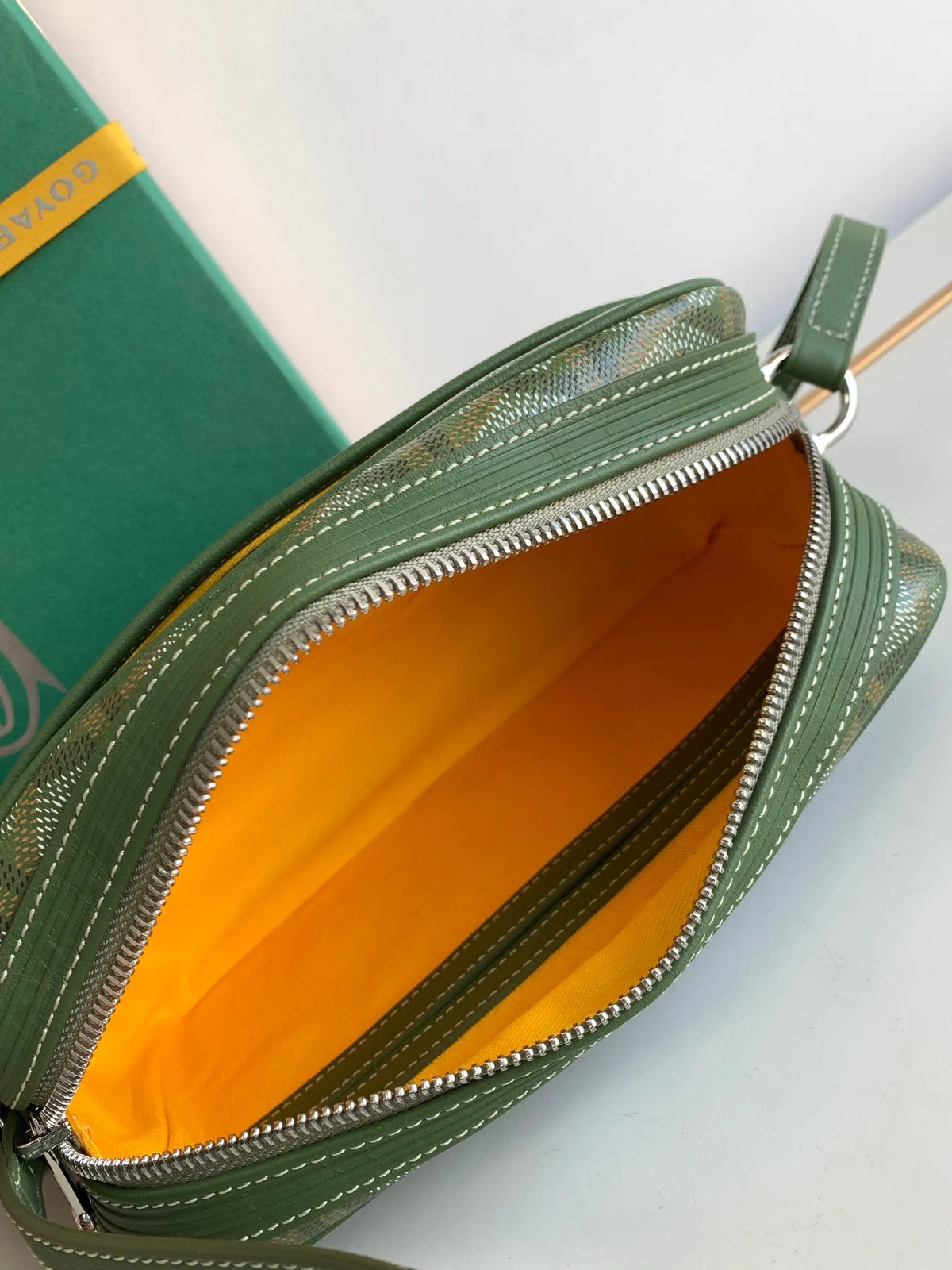 Goyard Camera Bag Coated Canvas Leather 127942