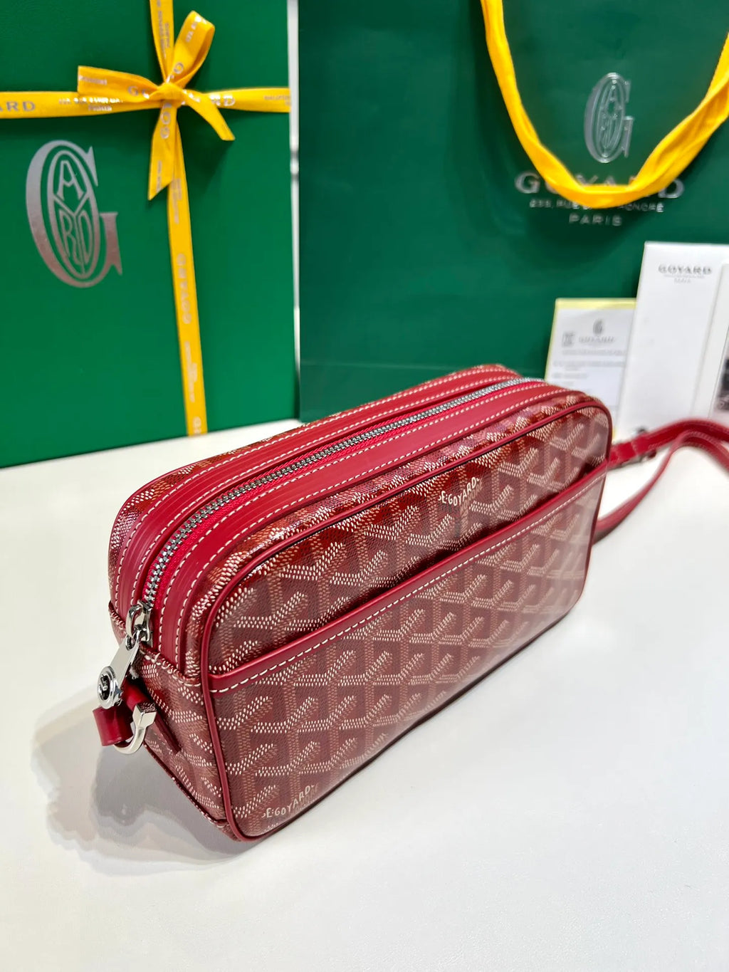 Goyard CapVert Camera Bag Canvas Leather 80180550