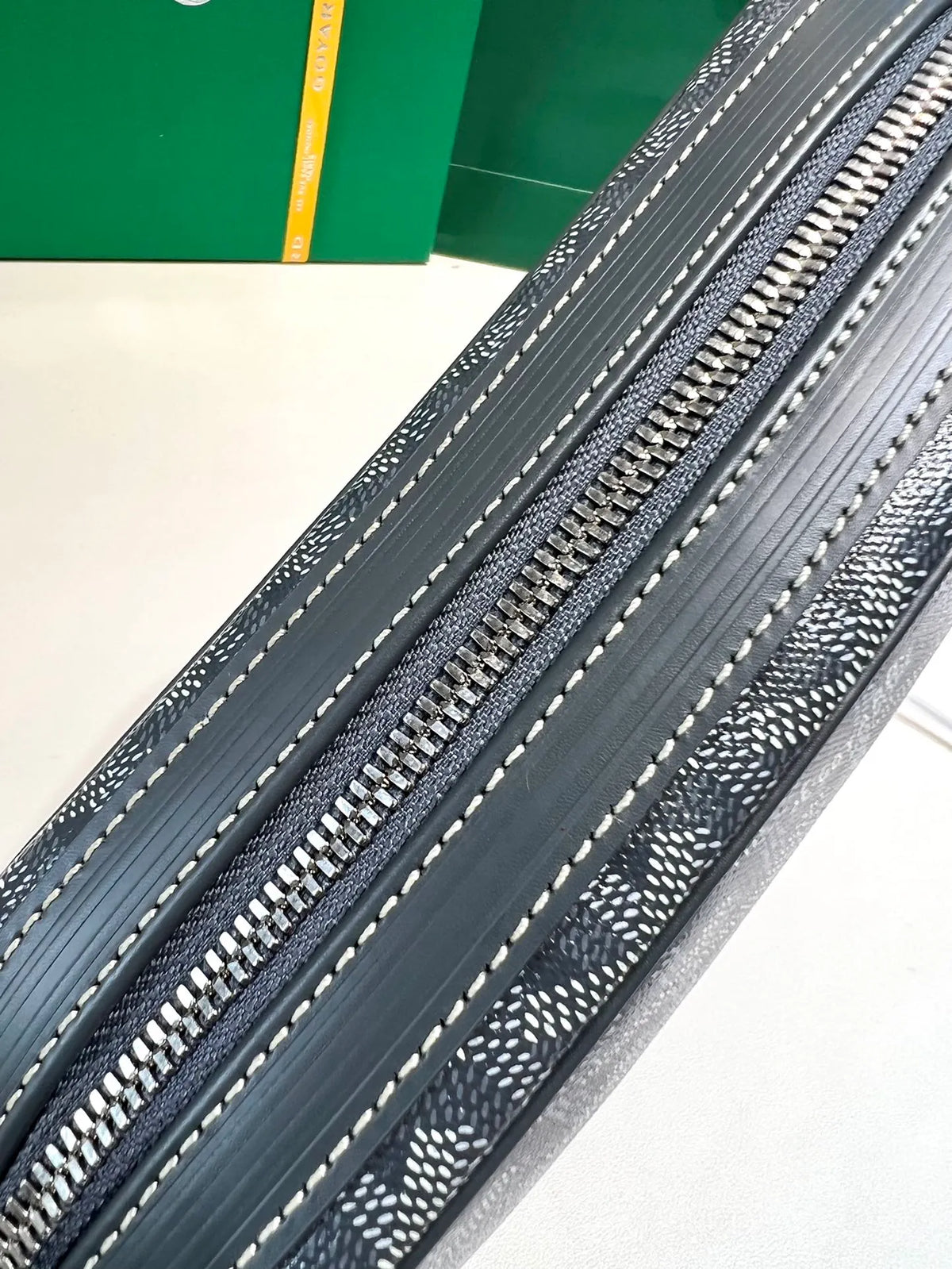 Goyard CapVert Camera Bag Coated Canvas Leather 80180550