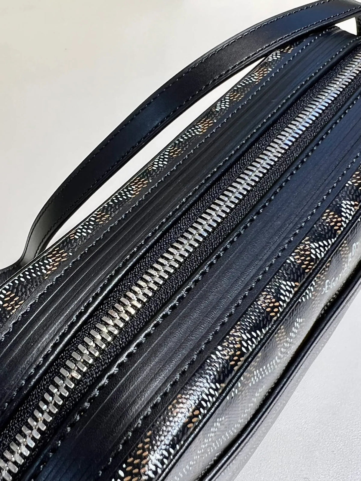 Goyard CapVert Camera Bag Coated Canvas Leather 80180550