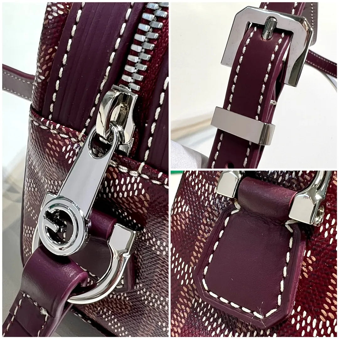 Goyard CapVert Camera Bag Coated Canvas Leather 80180550