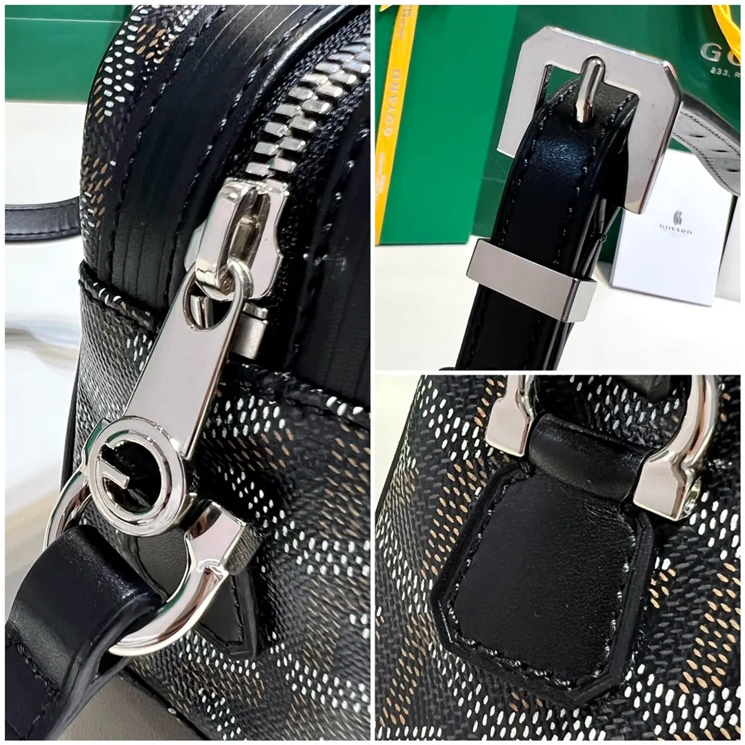 Goyard CapVert Camera Bag Coated Canvas Leather 80180550