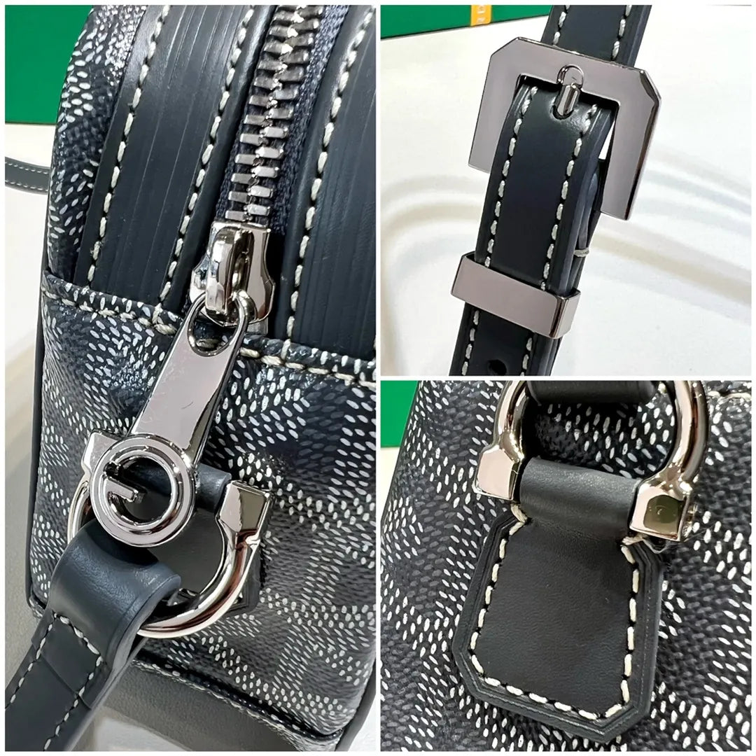 Goyard CapVert Camera Bag Coated Canvas Leather 80180550