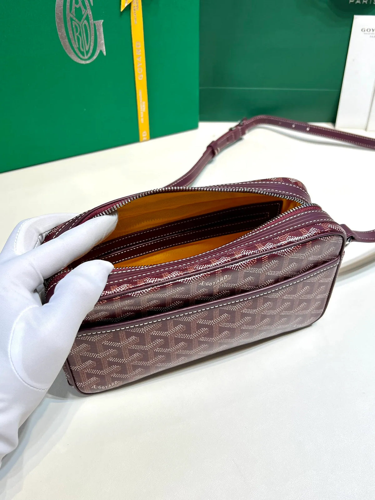 Goyard CapVert Camera Bag Coated Canvas Leather 80180550