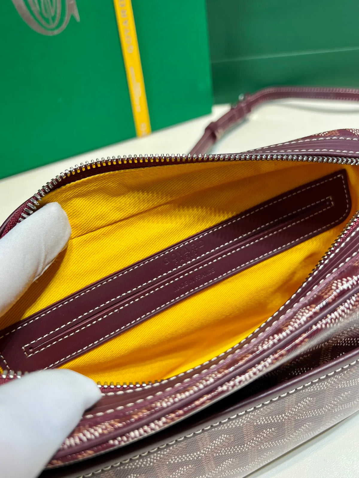 Goyard CapVert Camera Bag Coated Canvas Leather 80180550