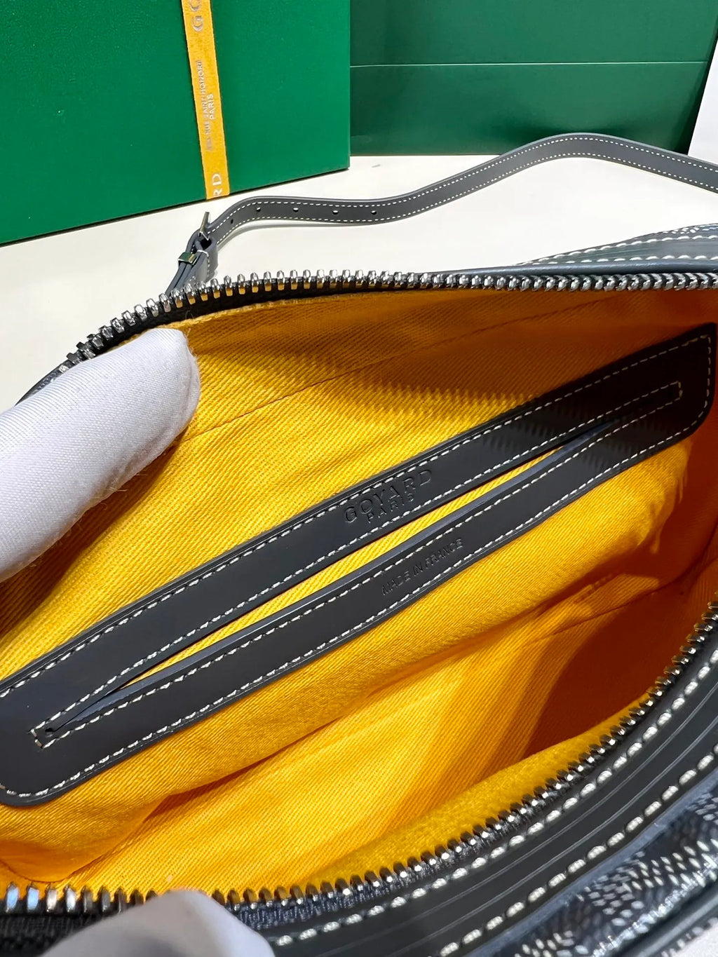 Goyard CapVert Camera Bag Coated Canvas Leather 80180550