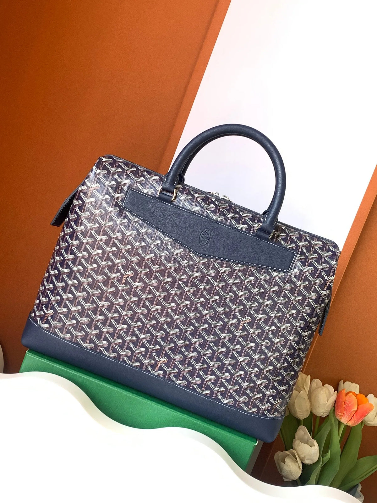 Goyard Cisalpin Briefcase Bag Coated Canvas 757898