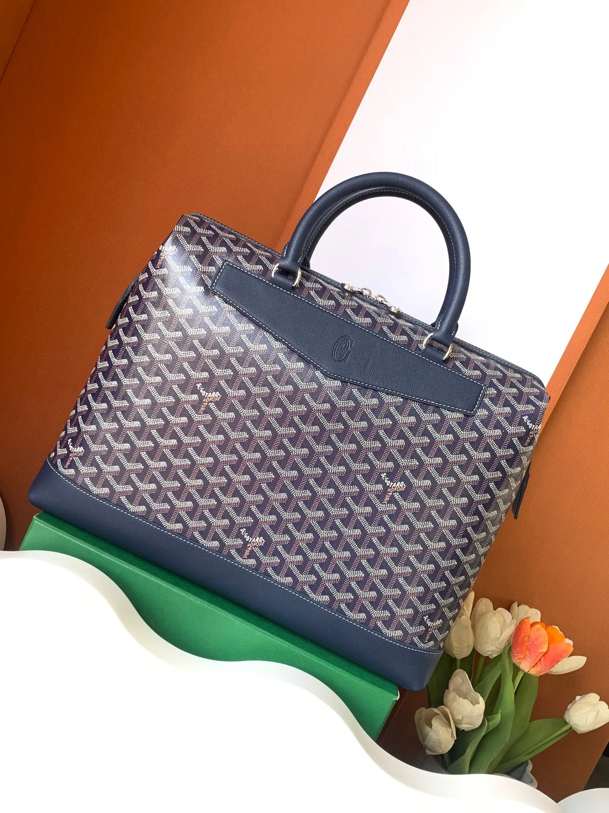 Goyard Cisalpin Briefcase Bag Coated Canvas 757898
