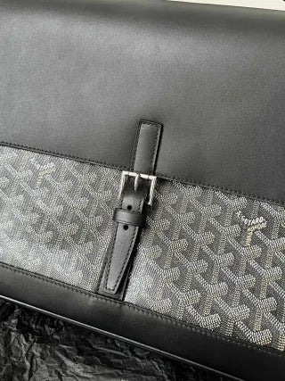 Goyard Citadin Briefcase Bag Coated Canvas Leather 610301050