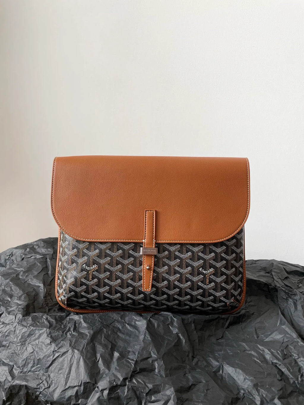 Goyard Coursier Messenger Bag Coated Canvas Leather 610300880