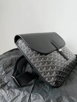 Goyard Coursier Messenger Bag Coated Canvas Leather 610300880