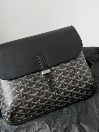 Goyard Coursier Messenger Bag Coated Canvas Leather 610300880