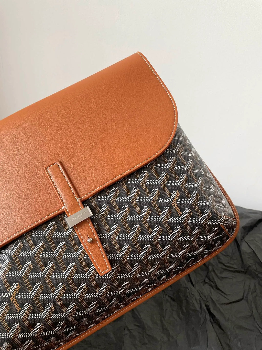 Goyard Coursier Messenger Bag Coated Canvas Leather 610300880