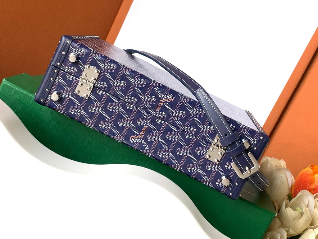 Goyard Grand Hôtel Box Bag Coated Canvas Leather 8119