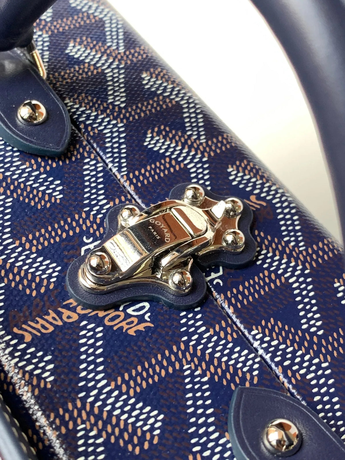 Goyard Grand Hôtel Box Bag Coated Canvas Leather 8119
