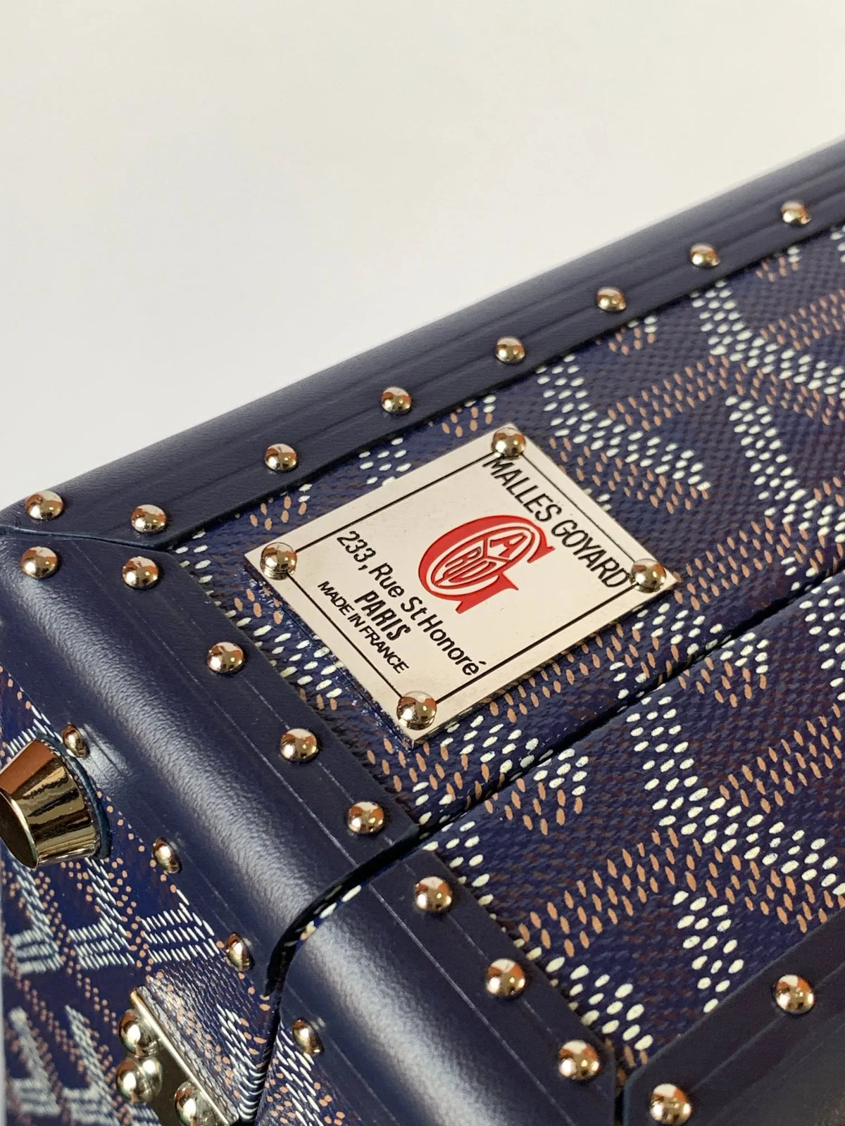 Goyard Grand Hôtel Box Bag Coated Canvas Leather 8119