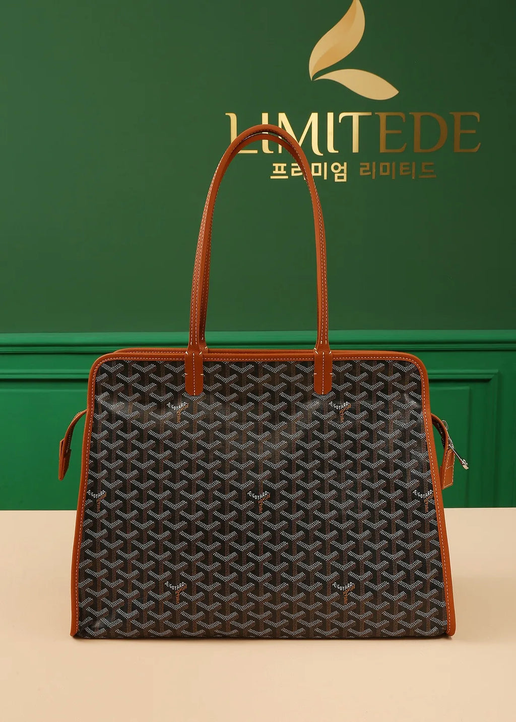 Goyard Hardy PM Bag Coated Canvas Leather 8016