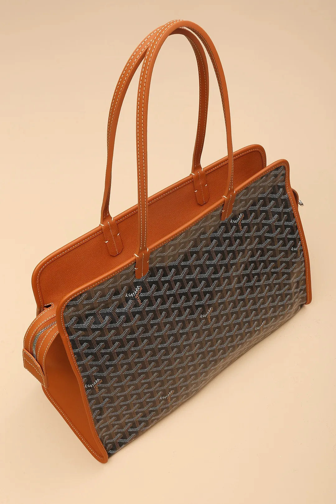 Goyard Hardy PM Bag Coated Canvas Leather 8016