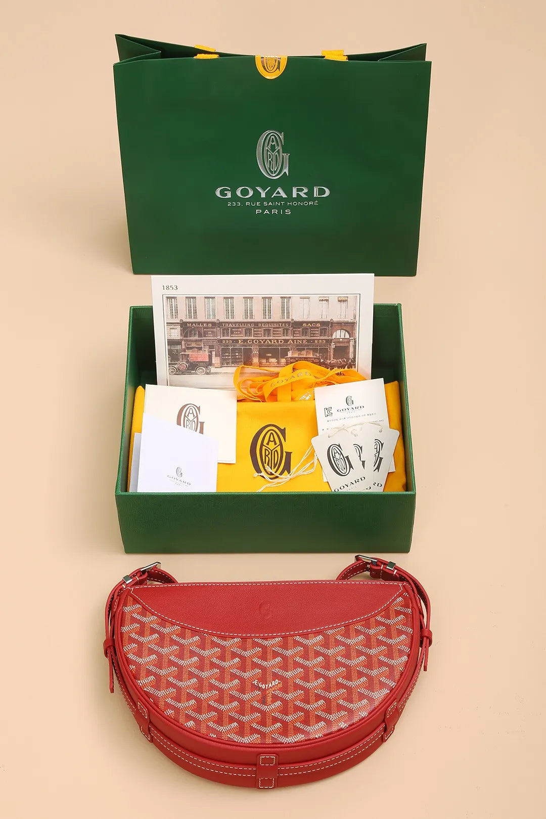 Goyard Hirondelle Shoulder Bag Coated Canvas 8028