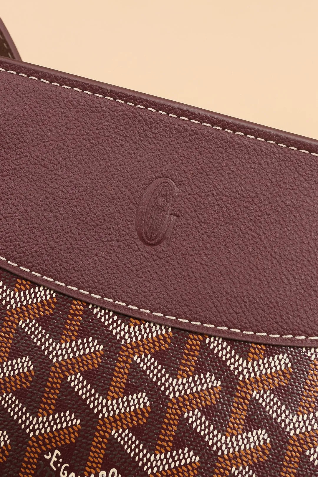 Goyard Hirondelle Shoulder Bag Coated Canvas Leather 8028