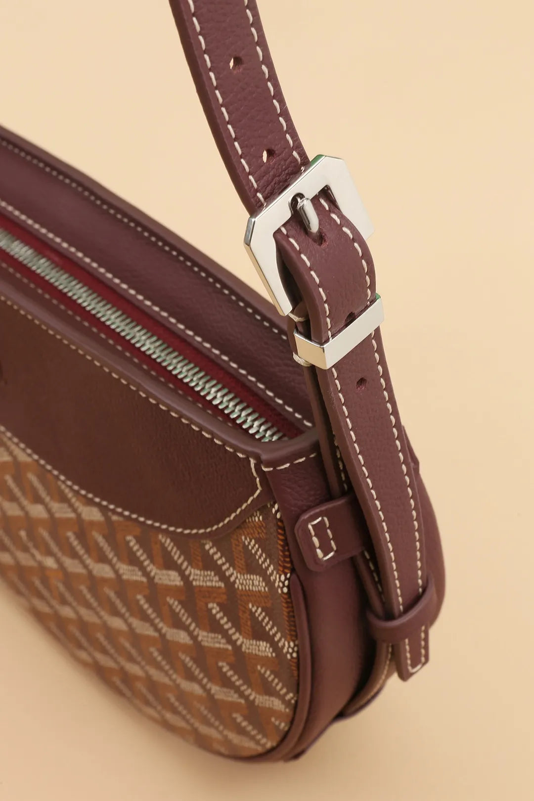 Goyard Hirondelle Shoulder Bag Coated Canvas Leather 8028