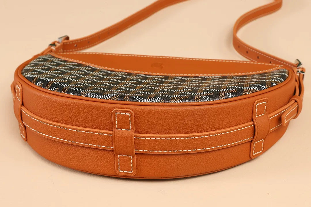 Goyard Hirondelle Swallow Bag Coated Canvas Leather 8028