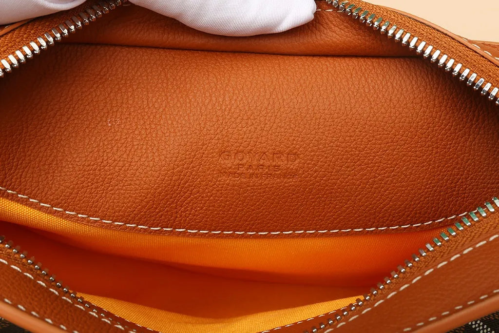 Goyard Hirondelle Swallow Bag Coated Canvas Leather 8028
