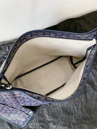 Goyard Hobo Zip Tote Bag Coated Canvas Leather 610300680