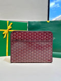 Goyard Jouvence GM Clutch Bag Coated Canvas Leather 8051