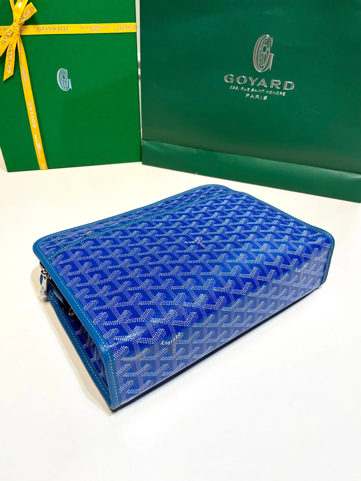 Goyard Jouvence GM Clutch Bag Coated Canvas Leather 8051