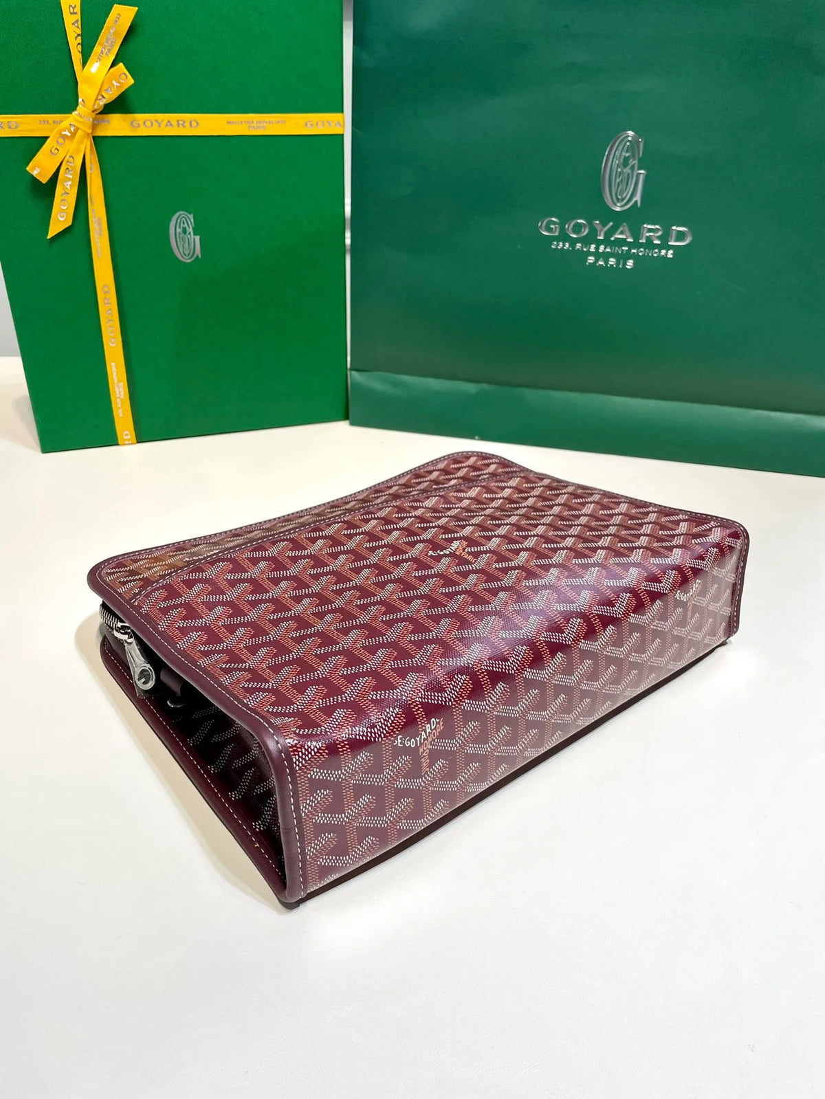 Goyard Jouvence GM Clutch Bag Coated Canvas Leather 8051