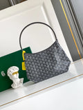 Goyard Mini Hobo Bag Coated Canvas Leather