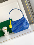 Goyard Mini Hobo Bag Coated Canvas Leather