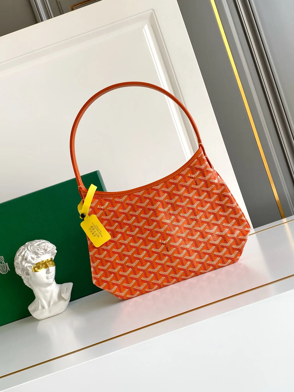 Goyard Mini Hobo Bag Coated Canvas Leather 236710