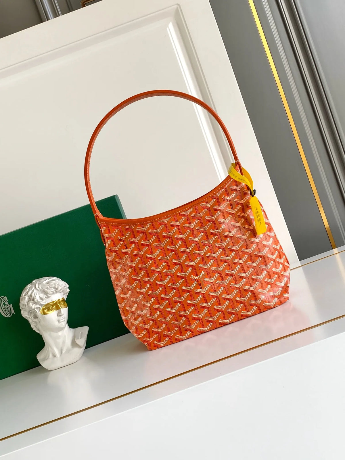 Goyard Mini Hobo Bag Coated Canvas Leather 236710