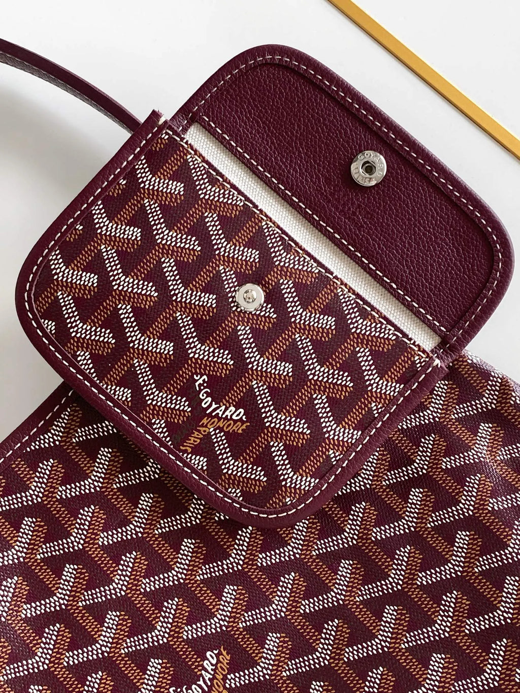 Goyard Mini Hobo Bag Coated Canvas Leather 236715