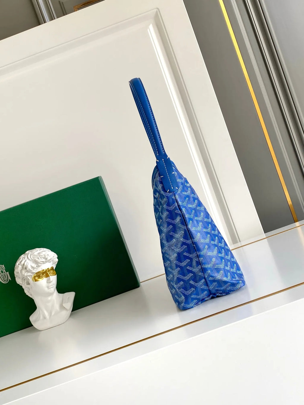 Goyard Mini Hobo Bag Coated Canvas Leather