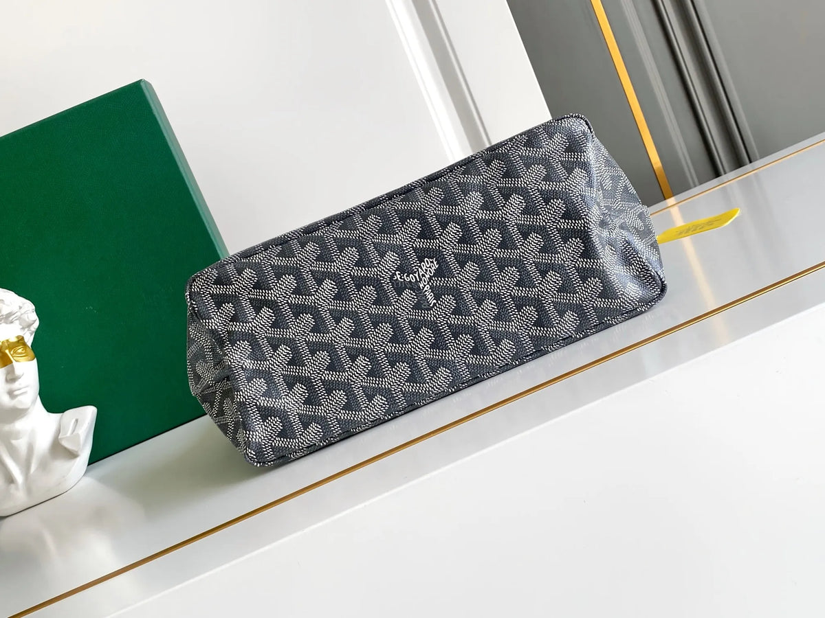 Goyard Mini Hobo Bag Coated Canvas Leather