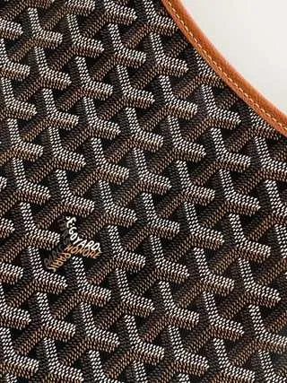 Goyard Mini Hobo Bag Coated Canvas Leather