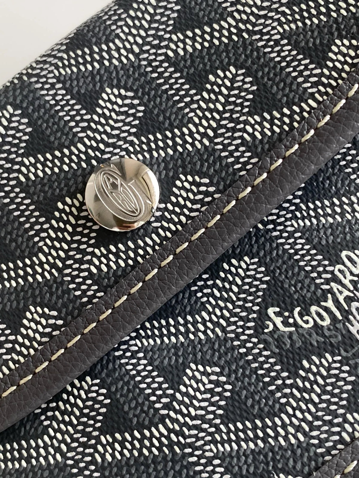 Goyard Mini Hobo Bag Coated Canvas Leather