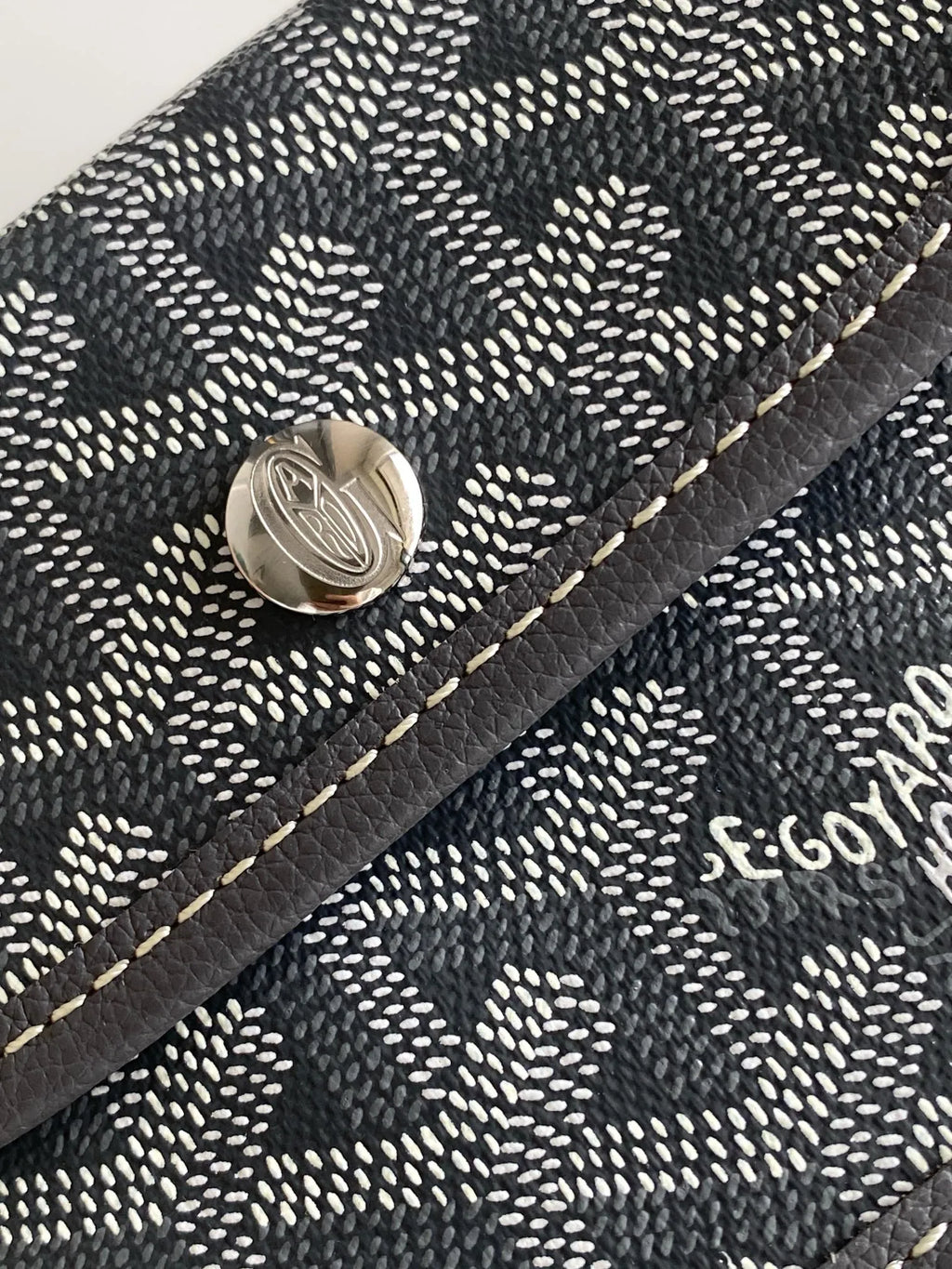 Goyard Mini Hobo Bag Coated Canvas Leather