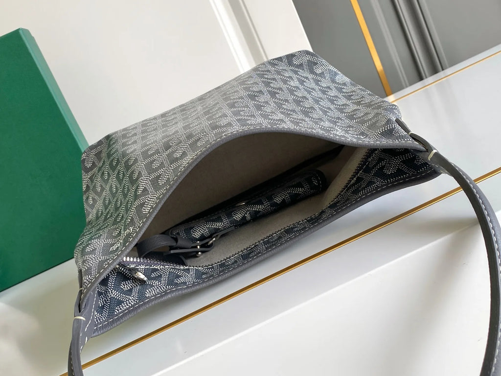 Goyard Mini Hobo Bag Coated Canvas Leather