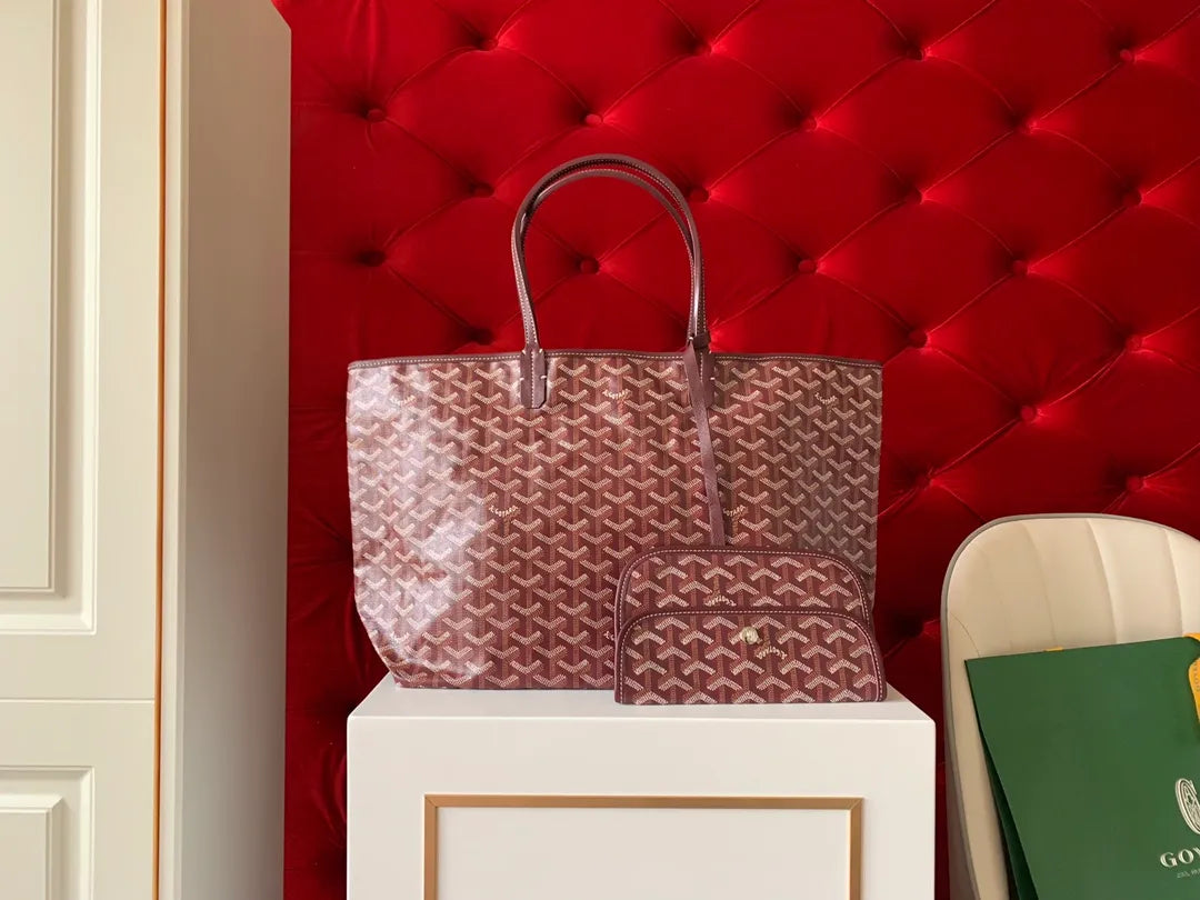 Goyard Mommy Tote Bag Coated Canvas Leather 8001 8002