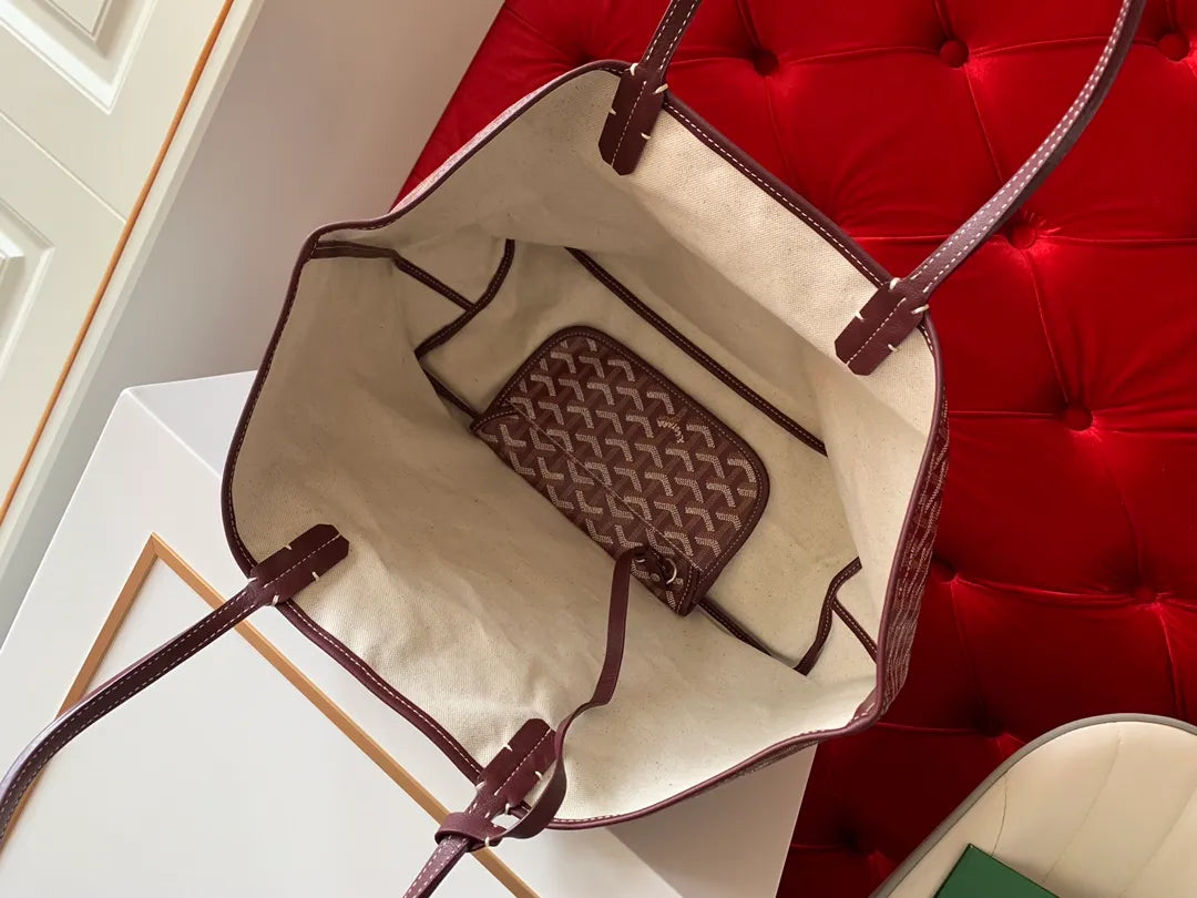 Goyard Mommy Tote Bag Coated Canvas Leather 8001 8002