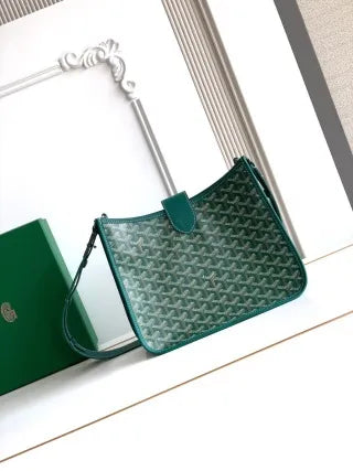 Goyard Musette PM Messenger Bag Canvas Leather 8018