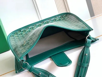 Goyard Musette PM Messenger Bag Canvas Leather 8018