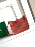 Goyard Musette PM Messenger Bag Coated Canvas Leather 8018