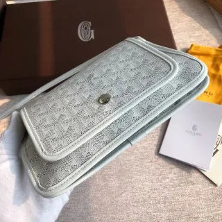 Goyard Plumet Crossbody Bag Coated Canvas Leather 8015