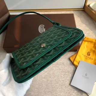 Goyard Plumet Crossbody Bag Coated Canvas Leather 8015