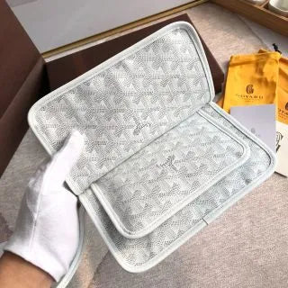 Goyard Plumet Crossbody Bag Coated Canvas Leather 8015